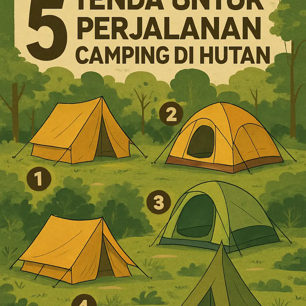 5 Rekomendasi Tenda untuk Perjalanan Camping di Hutan